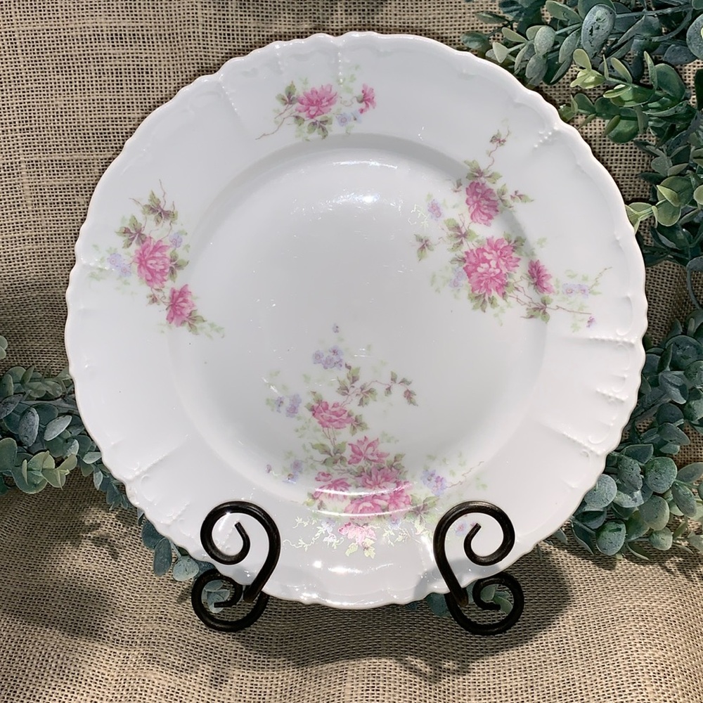 🌸RARE Antique China🌸 Dinner Plate Moritz Zdekauer M. Z. Habsburg of Austria
